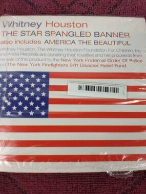 Whitney Houston The Star Spangled Banner Single CD Super Bowl 1991 -Used